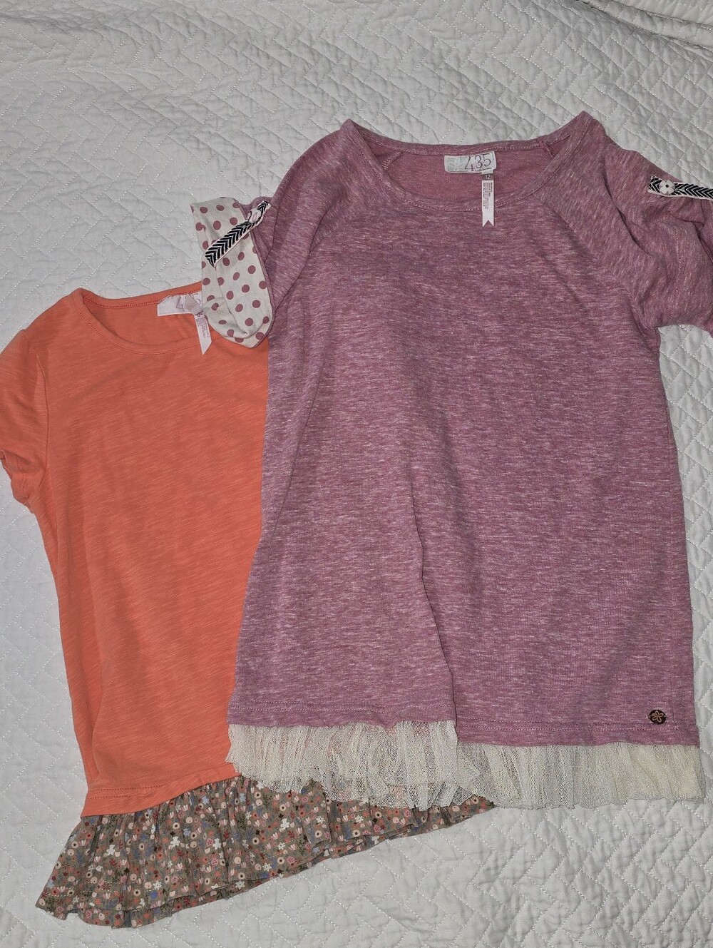 Matilda Jane 434 Short Sleeve Tops with Ruffle Hem
